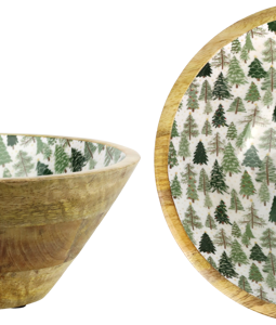 5592 HOLZSCHALE FESTIVE FOREST